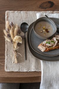 PLACEMAT REC+FRA EDG LIN/CO WH (50x36x1cm) - image 2