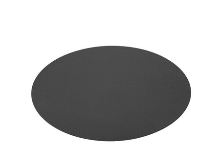 PLACEMAT ROUND PVC BLACK (38x38x0.5cm)