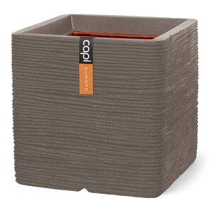 Planter square Smooth NL 50x50x50 warm taupe