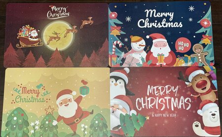 Polypropylen placemat, My Christmas World mix