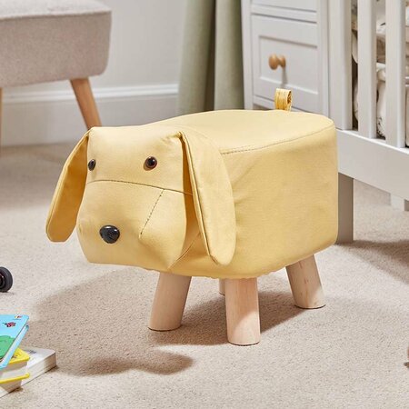 Pooch Footstool - Yellow