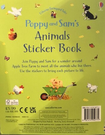 Poppy & Sam Animals Sticker Book - image 2