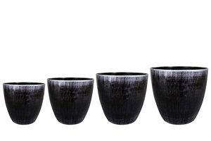 Pot Alisa silver D34 H30