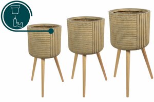Pot on foot Gabi camel D26 H60