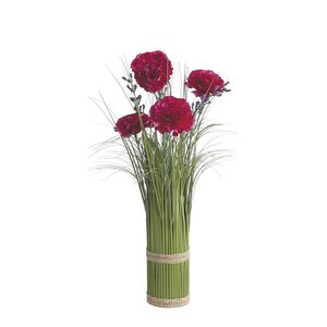 Purple  Carnation Grass Bundle 45cm
