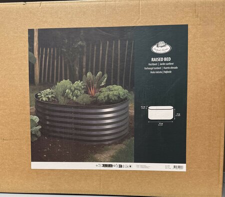 Raised bed ground rect. antracite L