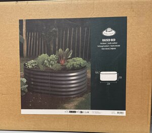 Raised bed ground rect. antracite L