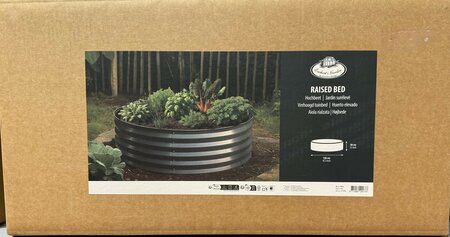 Raised bed ground round antracite