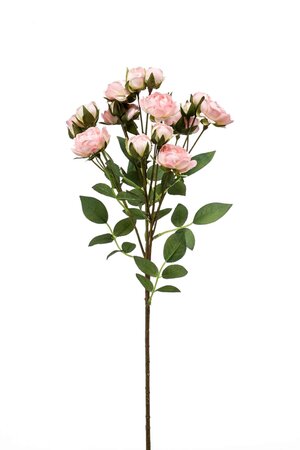 Rose mini spray lt pink 57cm