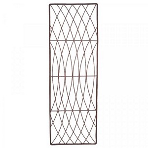 Rot-Proof Faux Willow Trellis - Rectangular Natural 1.2 x 0.45m