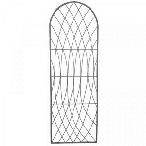 Rot-Proof Faux Willow Trellis - Round Slate 1.2 x 0.45m