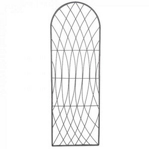 Rot-Proof Faux Willow Trellis - Round Slate 1.8 x 0.6m