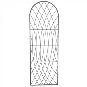 Rot-Proof Faux Willow Trellis - Round Slate 1.8 x 0.6m