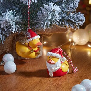 Santa Hat Duckling Pendant