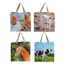 Shopping Bag Assorted Farm Animals