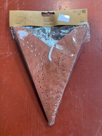 Star hanging recycled paper terra