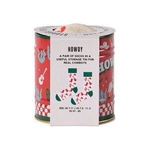 Storage Tin & Sock Set - Howdy - image 2