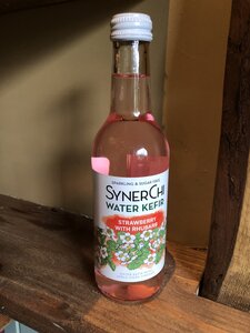 Synerchi Water Kefir Strawberry and Rhubarb