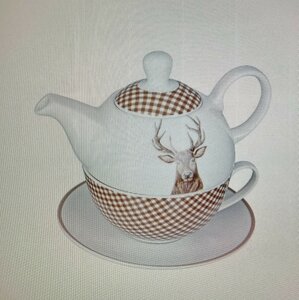 Teapot, Deer motif
