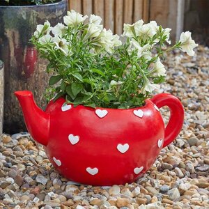 Teapot Heart Planter