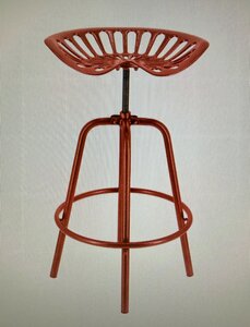 Tractor chair red