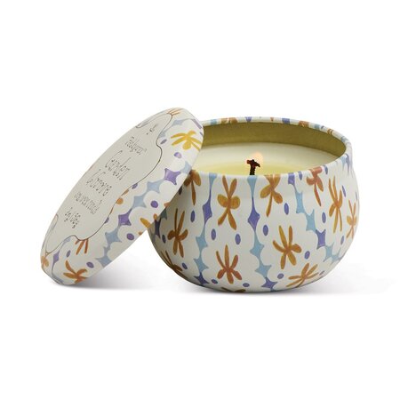 Tulip 2oz Printed Tin Candle - Garden & Grove