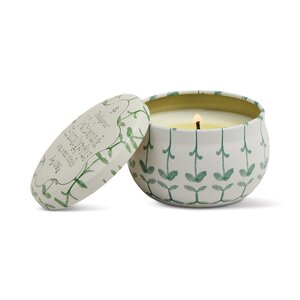 Tulip 2oz Printed Tin Candle - Wisteria & Willow
