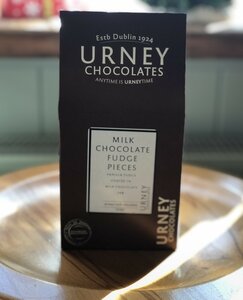Urney Milk Chocolate Fudge Pieces  Pouch Box