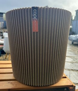 Vase conical Groove NL 45x41 beige