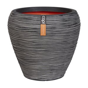 Vase taper round Rib NL 42x38 anthracite