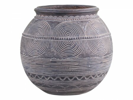 Vase w. Pattern antique coal
