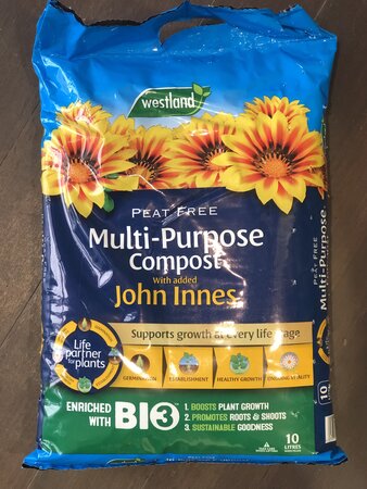 Westland Peat Free Multi-Purpose Compost With Added John Innes 10L