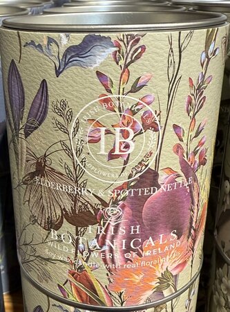 WILDFLOWERS -ELDERBERRY SPOTTED NETTLE-TIN CANDLE