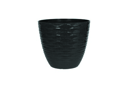 Windermere Glazed Planter Charcoal 38cm