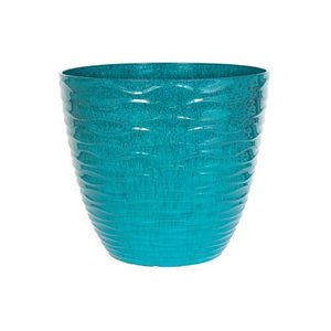 Windermere Glazed Planter Teal 38cm