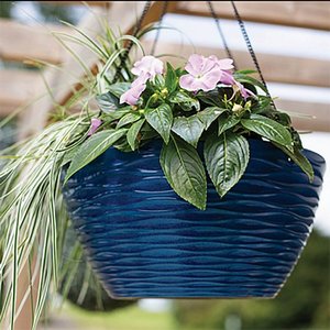 Windermere Hanging Basket Blue 35cm