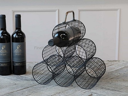 Wine Rack w. handle - D and M Garden Centre