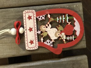 Wooden Angel Glove Hanging