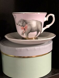 YE TEACUP & SAUCER ELEPHANT