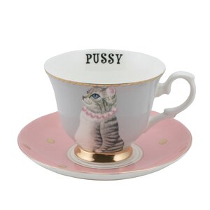YE TEACUP & SAUCER PUSSY CAT