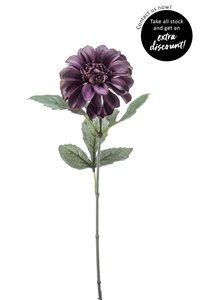 Zinnia spray purple 57cm